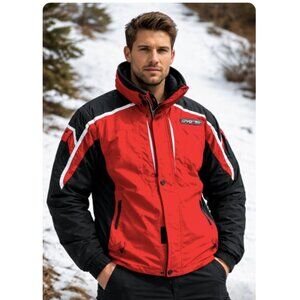 Vintage Spyder XTL 10K Men’s Zip-Off Sleeve Jacket Red Black White Size L 90s